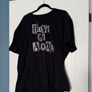 Don't Go Alone Black Short Sleeve Graphic Tee